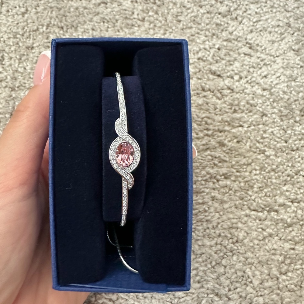 Swarovski Pink & Silver bracelet PERFECT condition!